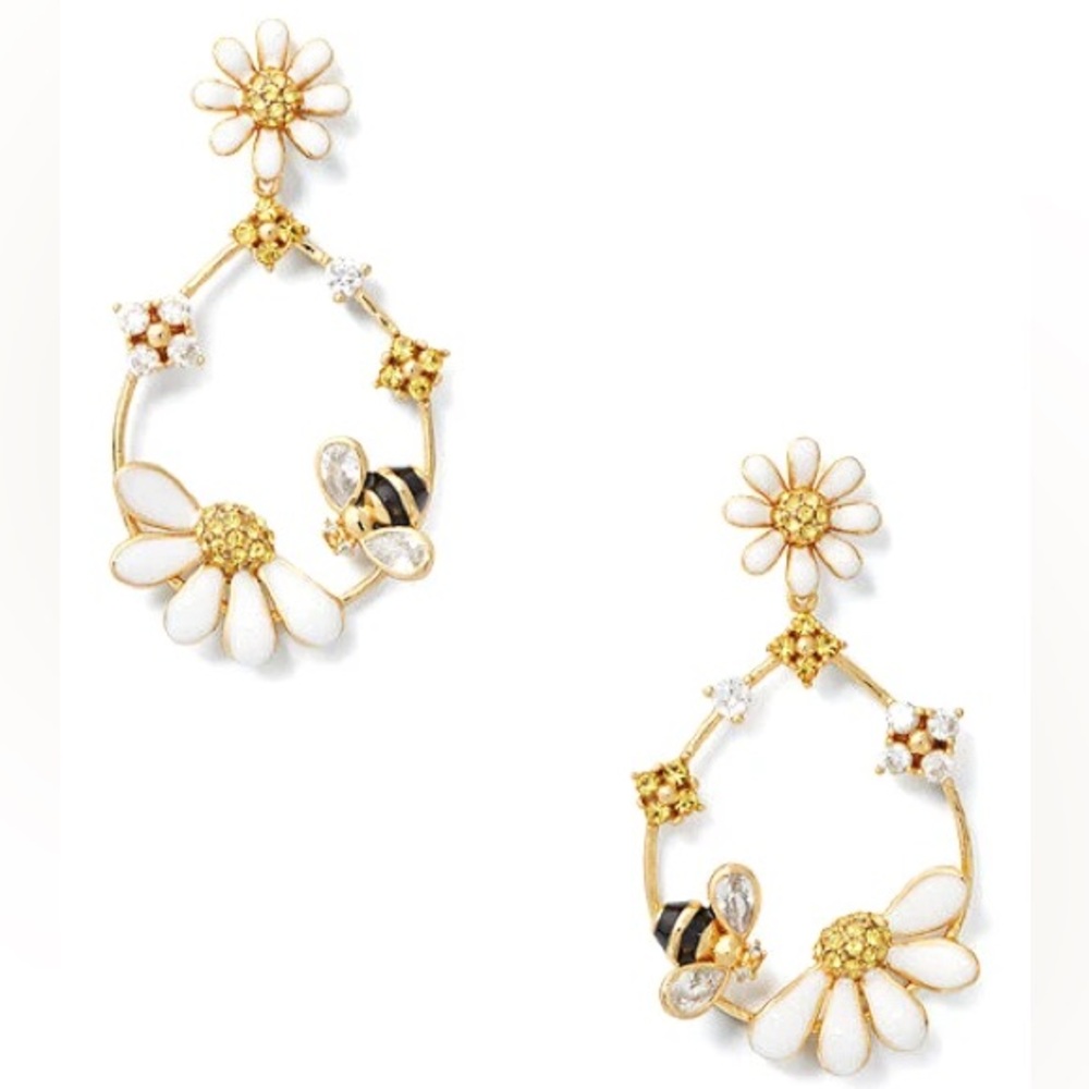 🆕 KATE SPADE • Dazzling Daisies Bee Flower Earrings